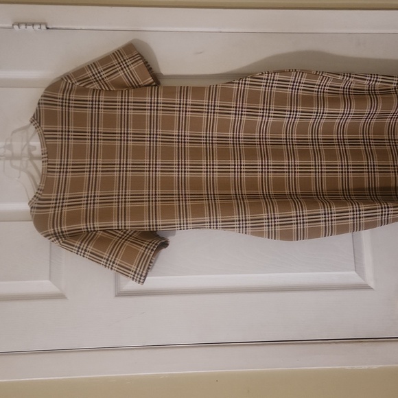NWT Plaid Bodycon Dress - Picture 3 of 3